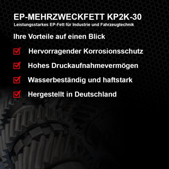 Bild 4 - 119650-003 AYKOS EP-MEHRZWECKFETT KP2K-30 Schmierfett (3 x 400 g)
