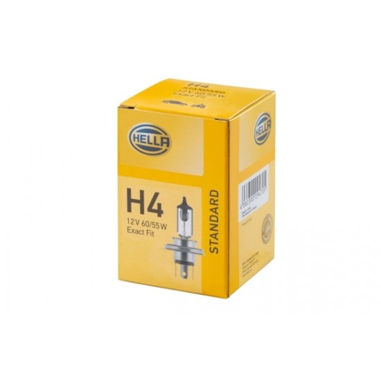 Bild 1 - 8GJ 002 525-131 Halogen-Gl�hlampe - H4 - Standard - 12V - 60/55W HELLA